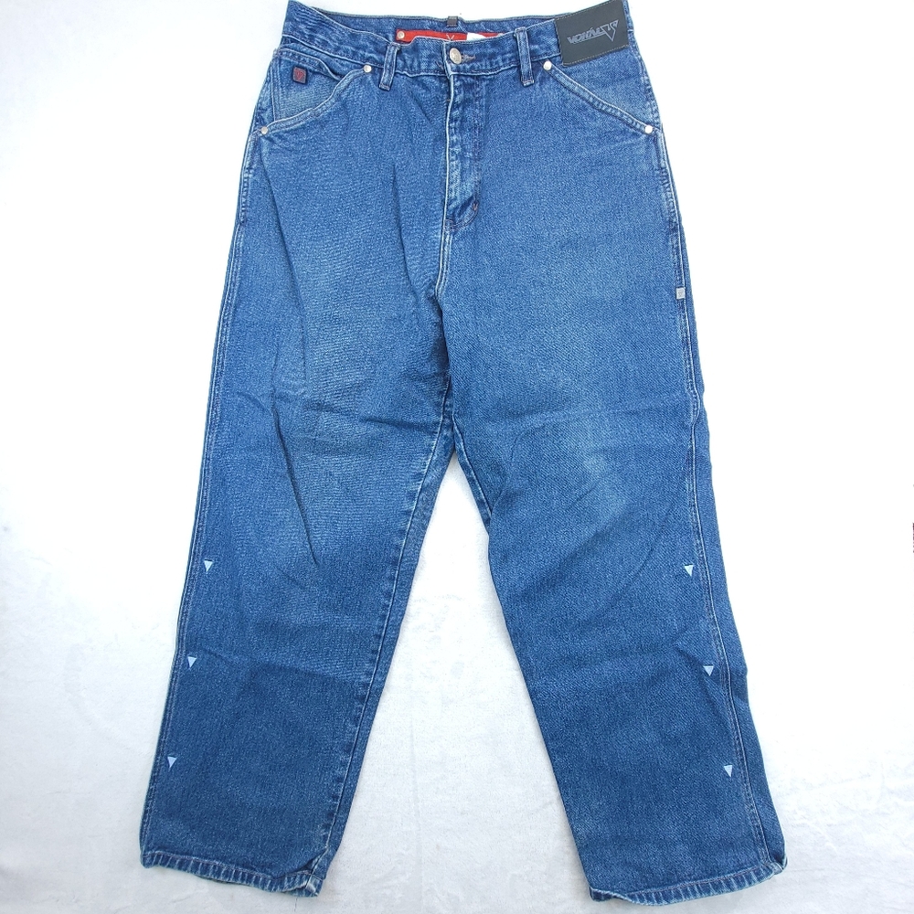 VTG 90's Vokal Jeans Mens Size 34x30 Y2K Baggy Grunge Skater Blue Denim